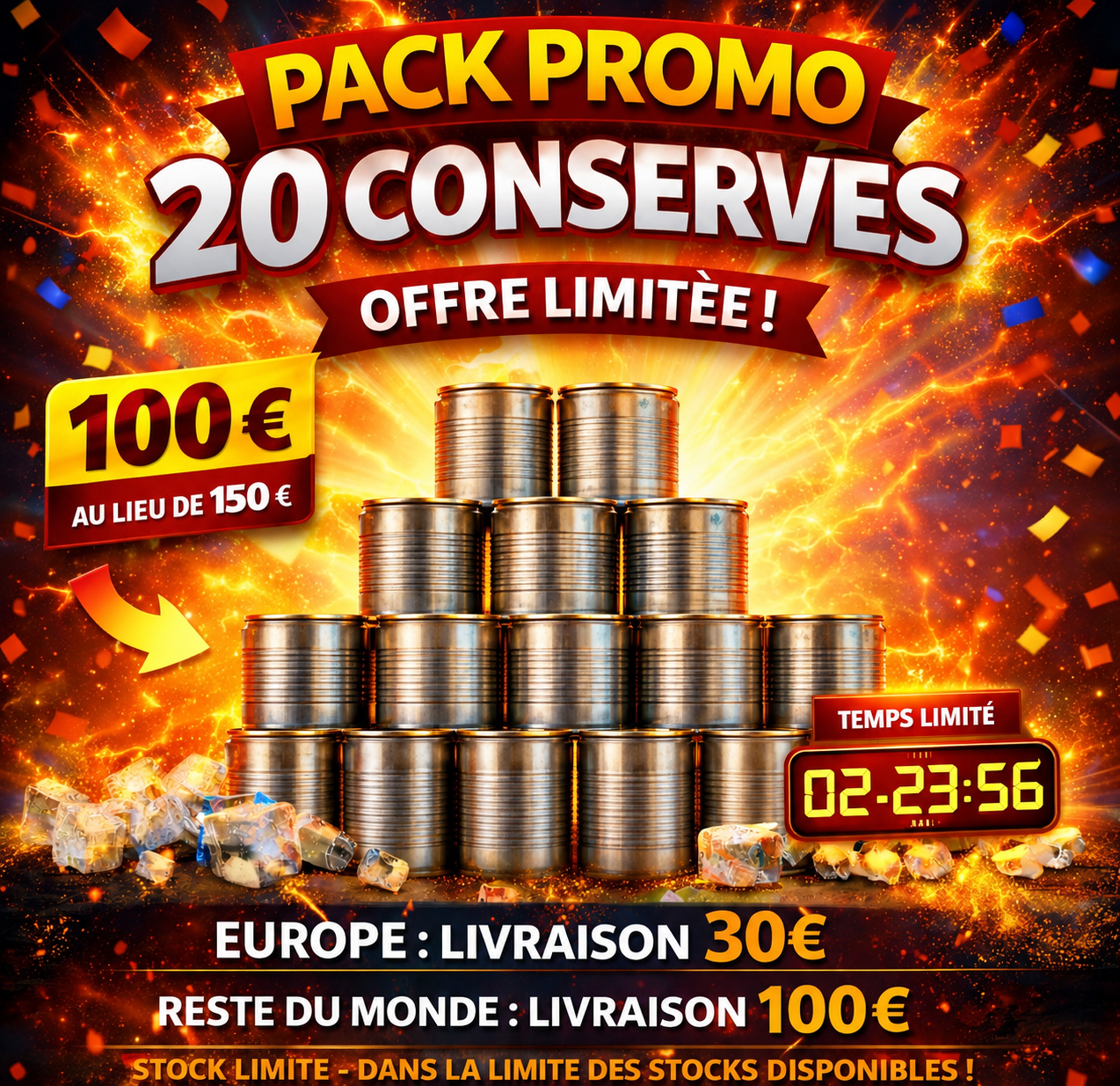 🔥20 Random Food Cans Promo Pack – Limited Offer🔥